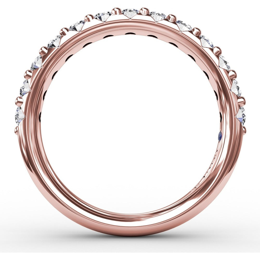 Shared-Prong Anniversary Band with Round Diamonds by Fana - 0.72 Carat Total Diamond Weight