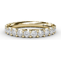 Shared-Prong Anniversary Band with Round Diamonds by Fana - 1.38 Carat Total Diamond Weight