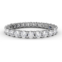 Shared-Prong Eternity Band with Round Diamonds by Fana - 1.25 Carat Total Diamond Weight