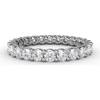 Shared-Prong Eternity Band with Round Diamonds by Fana - 1.44 Carat Total Diamond Weight