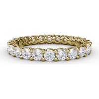 Shared-Prong Eternity Band with Round Diamonds by Fana - 1.44 Carat Total Diamond Weight