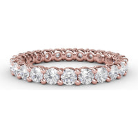 Shared-Prong Eternity Band with Round Diamonds by Fana - 1.44 Carat Total Diamond Weight
