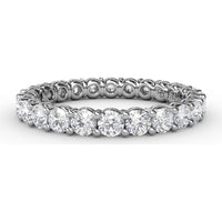 Shared-Prong Eternity Band with Round Diamonds by Fana - 1.44 Carat Total Diamond Weight