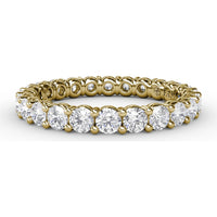 Shared-Prong Eternity Band with Round Diamonds by Fana - 1.44 Carat Total Diamond Weight