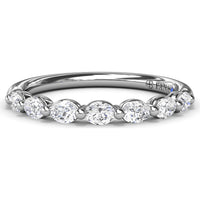 Shared-Prong Oval Diamond Band by Fana - 0.35 Carat Total Diamond Weight