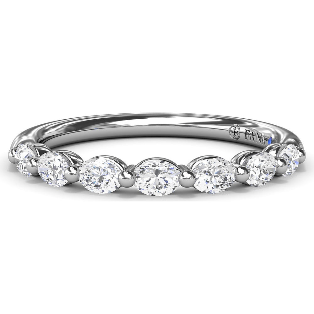 Shared-Prong Oval Diamond Band by Fana - 0.35 Carat Total Diamond Weight