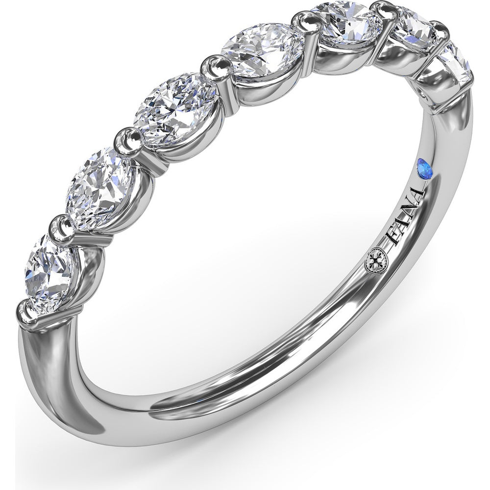 Shared-Prong Oval Diamond Band by Fana - 0.35 Carat Total Diamond Weight