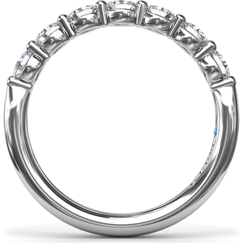 Shared-Prong Oval Diamond Band by Fana - 0.35 Carat Total Diamond Weight
