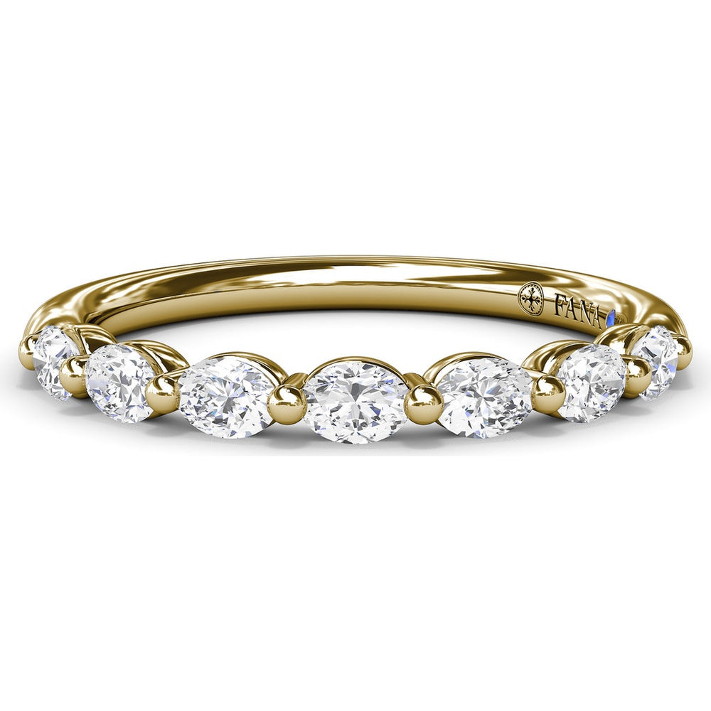 Shared-Prong Oval Diamond Band by Fana - 0.35 Carat Total Diamond Weight