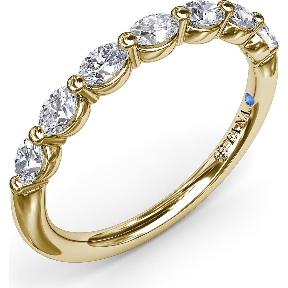 Shared-Prong Oval Diamond Band by Fana - 0.35 Carat Total Diamond Weight