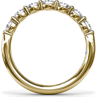 Shared-Prong Oval Diamond Band by Fana - 0.35 Carat Total Diamond Weight