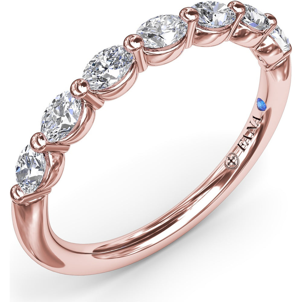 Shared-Prong Oval Diamond Band by Fana - 0.35 Carat Total Diamond Weight