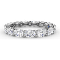 Shared-Prong Oval Diamond Eternity Band by Fana - 2.48 Carat Total Diamond Weight