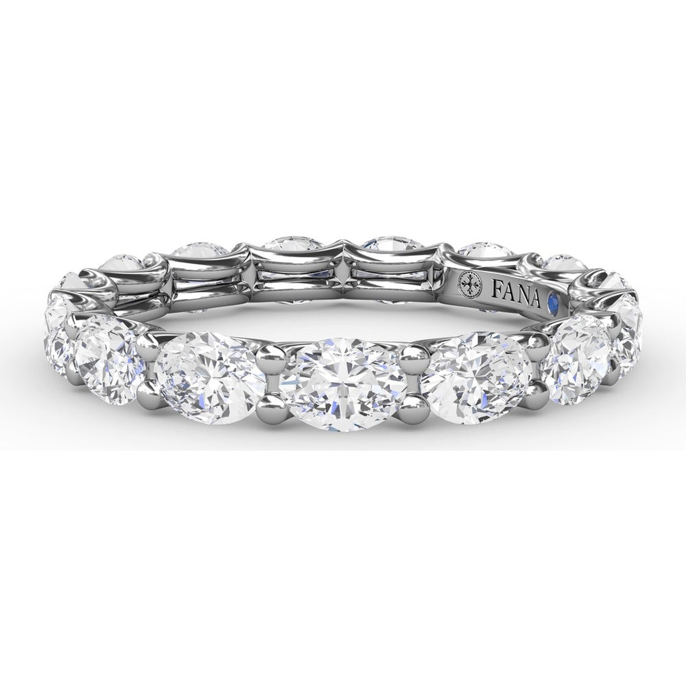 Shared-Prong Oval Diamond Eternity Band by Fana - 2.48 Carat Total Diamond Weight