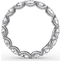 Shared-Prong Oval Diamond Eternity Band by Fana - 2.48 Carat Total Diamond Weight
