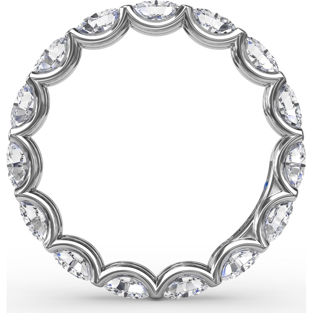 Shared-Prong Oval Diamond Eternity Band by Fana - 2.48 Carat Total Diamond Weight