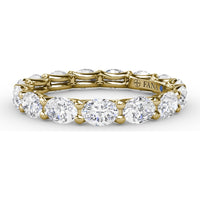 Shared-Prong Oval Diamond Eternity Band by Fana - 2.48 Carat Total Diamond Weight