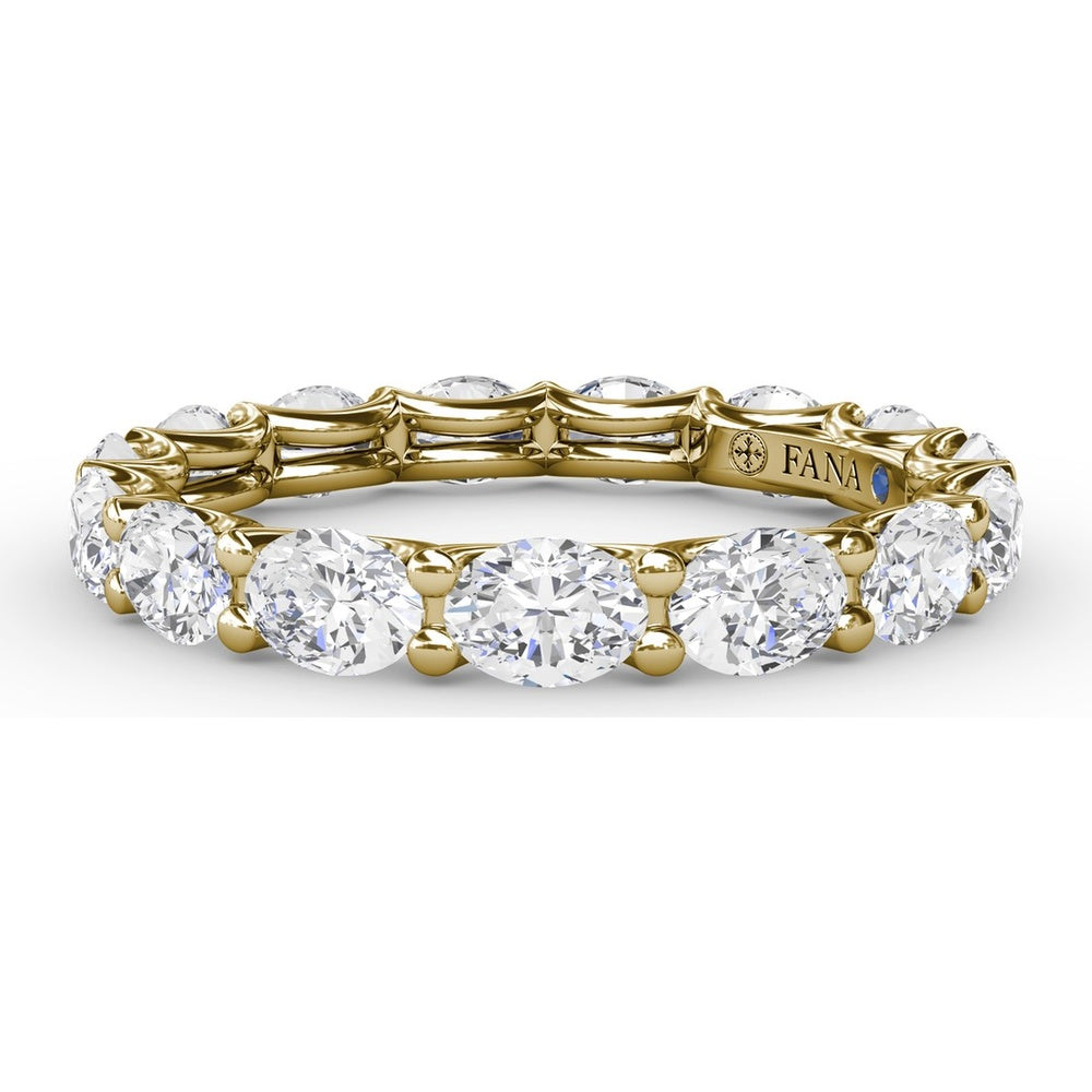 Shared-Prong Oval Diamond Eternity Band by Fana - 2.48 Carat Total Diamond Weight