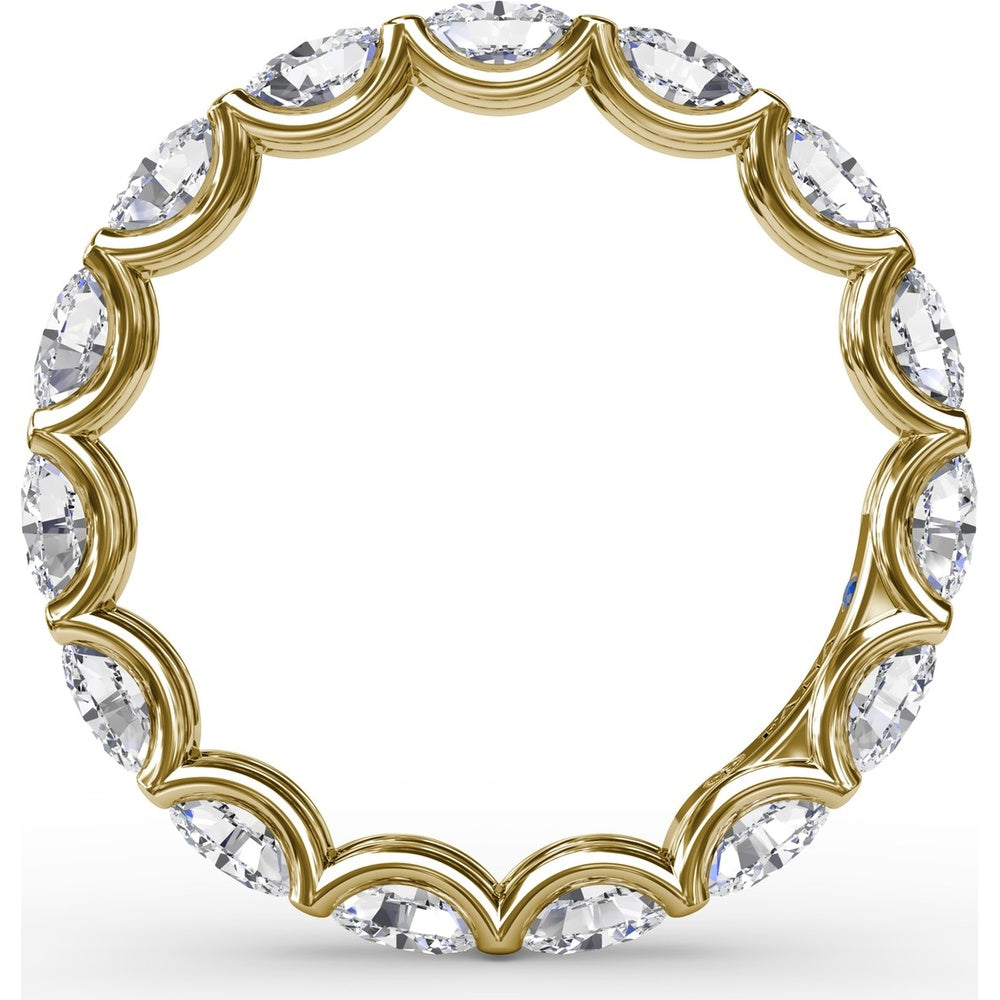 Shared-Prong Oval Diamond Eternity Band by Fana - 2.48 Carat Total Diamond Weight