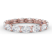 Shared-Prong Oval Diamond Eternity Band by Fana - 2.48 Carat Total Diamond Weight