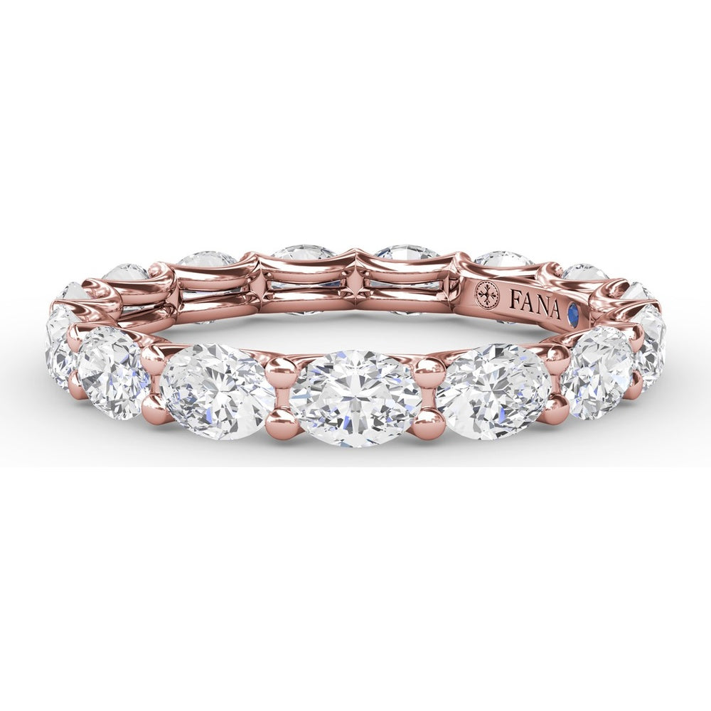Shared-Prong Oval Diamond Eternity Band by Fana - 2.48 Carat Total Diamond Weight