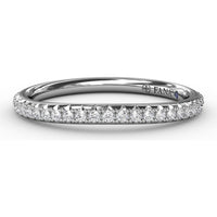 Shared-Prong Pavé Diamond Band with Round Stones by Fana - 0.22 Carat Total Diamond Weight