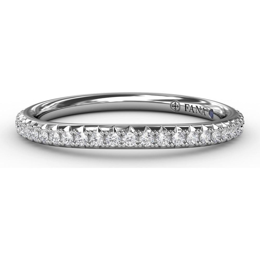Shared-Prong Pavé Diamond Band with Round Stones by Fana - 0.22 Carat Total Diamond Weight