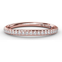 Shared-Prong Pavé Diamond Band with Round Stones by Fana - 0.22 Carat Total Diamond Weight