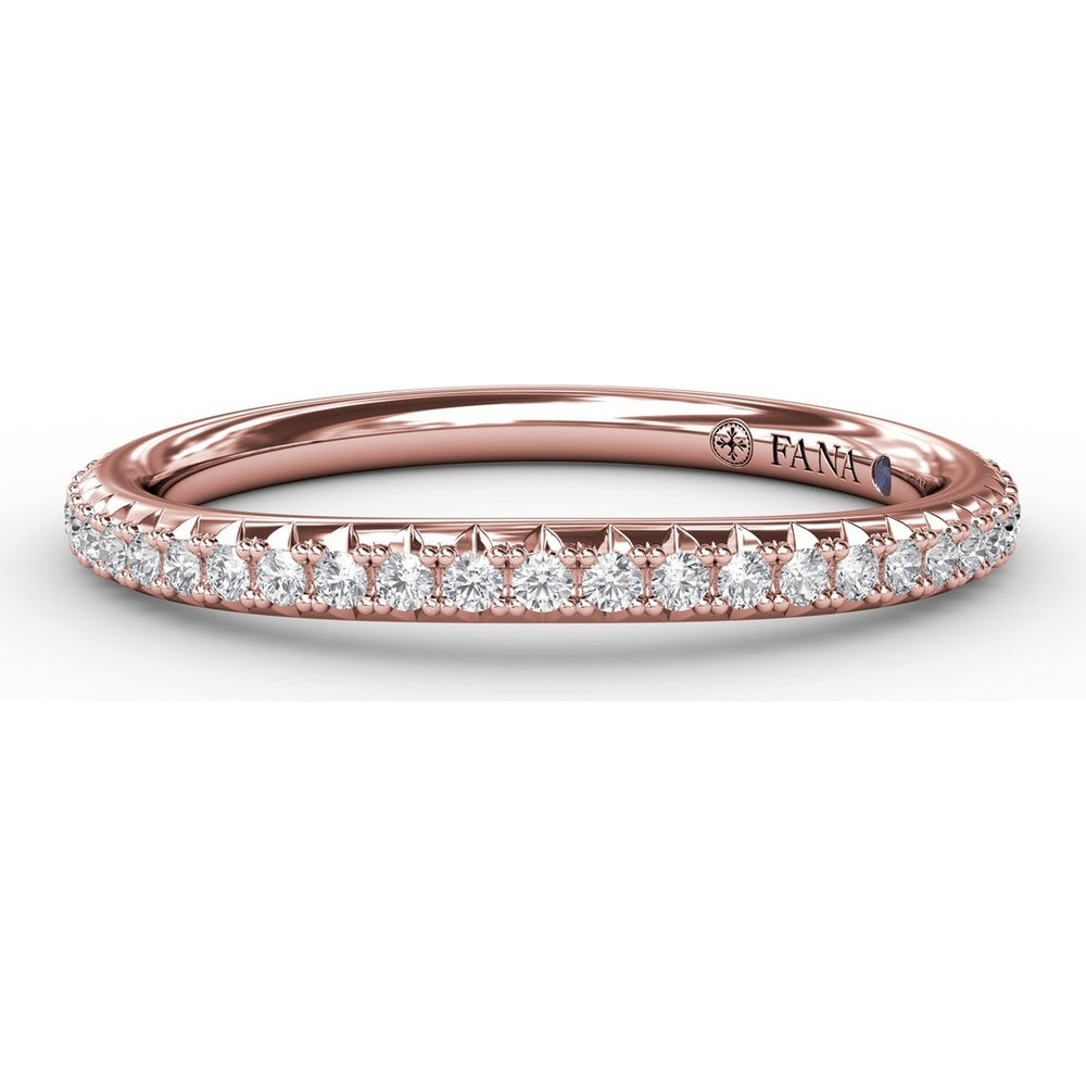 Shared-Prong Pavé Diamond Band with Round Stones by Fana - 0.22 Carat Total Diamond Weight