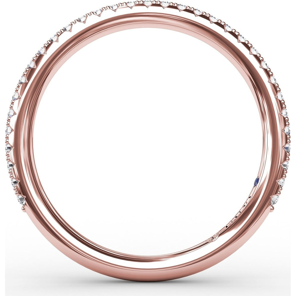Shared-Prong Pavé Diamond Band with Round Stones by Fana - 0.22 Carat Total Diamond Weight