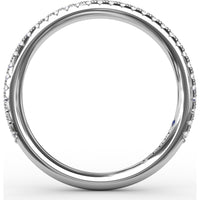 Shared-Prong Pavé Diamond Band with Round Stones by Fana - 0.22 Carat Total Diamond Weight