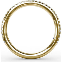 Shared-Prong Pavé Diamond Band with Round Stones by Fana - 0.22 Carat Total Diamond Weight