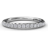 Shared-Prong Pavé Diamond Wedding Band by Fana - 0.26 Carat Total Diamond Weight