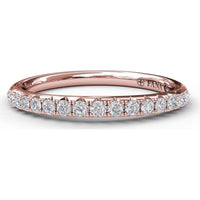 Shared-Prong Pavé Diamond Wedding Band by Fana - 0.26 Carat Total Diamond Weight