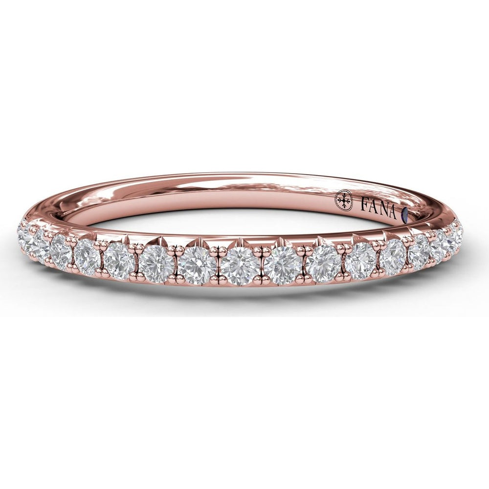 Shared-Prong Pavé Diamond Wedding Band by Fana - 0.26 Carat Total Diamond Weight