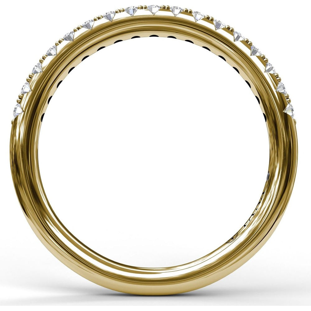 Shared-Prong Pavé Diamond Wedding Band by Fana - 0.26 Carat Total Diamond Weight
