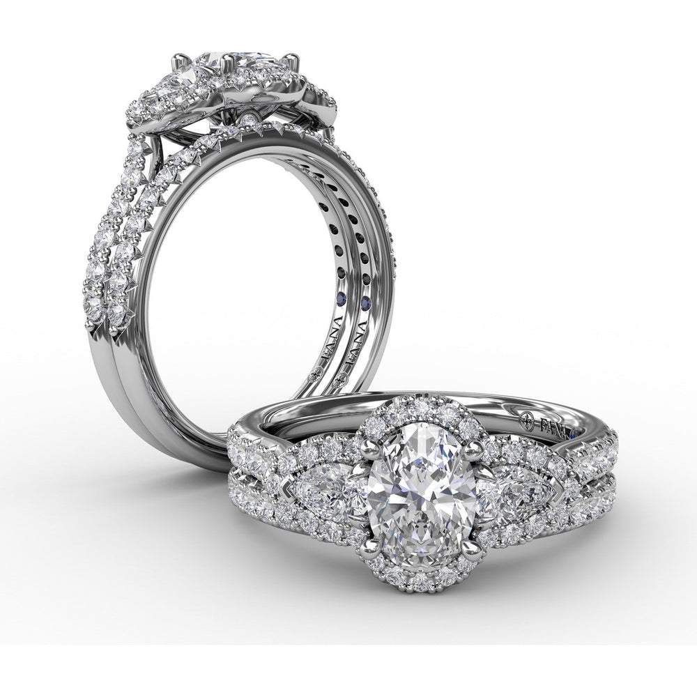 Shared-Prong Pavé Diamond Wedding Band with Round Brilliant Diamonds by Fana - 0.30 Carat Total Diamond Weight