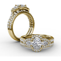 Shared-Prong Pavé Diamond Wedding Band with Round Brilliant Diamonds by Fana - 0.30 Carat Total Diamond Weight