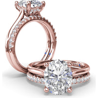 Shared-Prong Pavé Diamond Wedding Band with Round Brilliant Diamonds by Fana - 0.30 Carat Total Diamond Weight