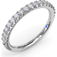 Shared-Prong Pavé Diamond Wedding Band with Round Brilliant Diamonds by Fana - 0.30 Carat Total Diamond Weight