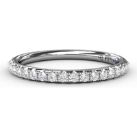 Shared-Prong Pavé Round Diamond Wedding Band by Fana - 0.25 Carat Total Diamond Weight
