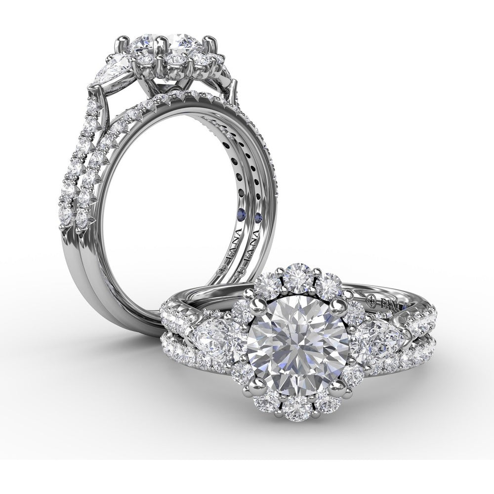 Shared-Prong Pavé Round Diamond Wedding Band by Fana - 0.25 Carat Total Diamond Weight