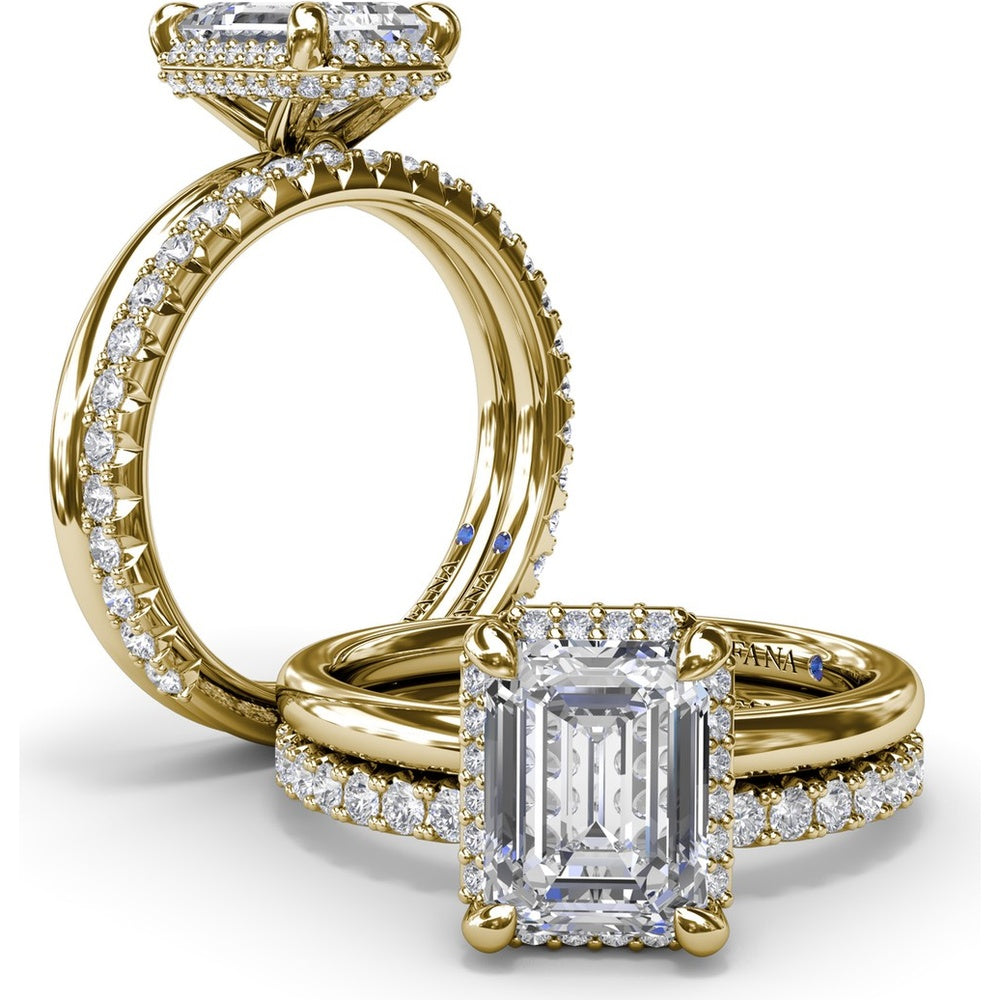 Shared-Prong Pavé Set Round Diamond Wedding Band by Fana - 0.43 Carat Total Diamond Weight