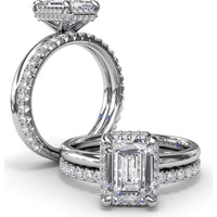Shared-Prong Pavé Set Round Diamond Wedding Band by Fana - 0.43 Carat Total Diamond Weight