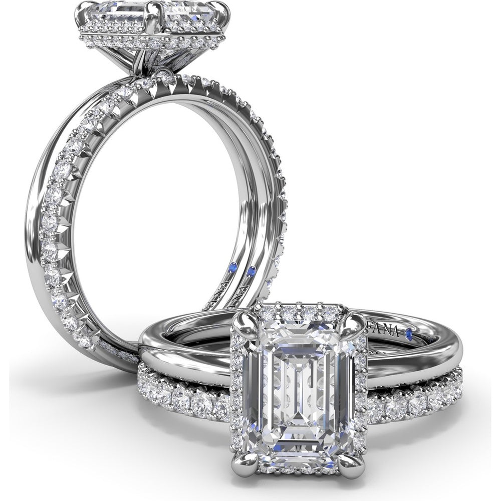 Shared-Prong Pavé Set Round Diamond Wedding Band by Fana - 0.43 Carat Total Diamond Weight