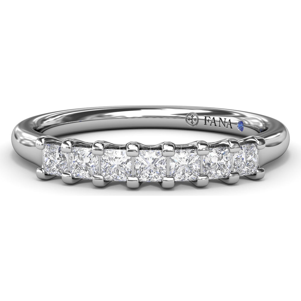 Shared-Prong Princess Cut Diamond Wedding Band by Fana - 0.37 Carat Total Diamond Weight