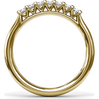 Shared-Prong Princess Cut Diamond Wedding Band by Fana - 0.37 Carat Total Diamond Weight