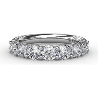 Shared-Prong Round Diamond Anniversary Band by Fana - 1.12 Carat Total Diamond Weight