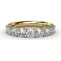 Shared-Prong Round Diamond Anniversary Band by Fana - 1.12 Carat Total Diamond Weight