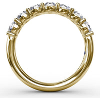 Shared-Prong Round Diamond Anniversary Band by Fana - 1.12 Carat Total Diamond Weight